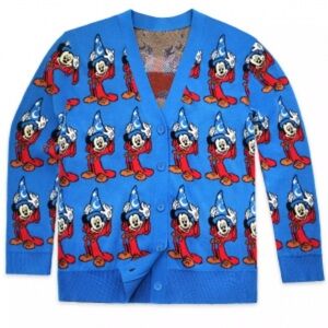 RARE Limited Edition Disney Sorcerer Mickey Mouse 80th Anniversary Cardigan XL